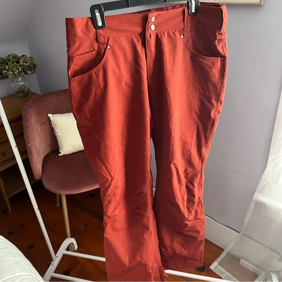 Aperture Crystaline Burgundy 10K Snowboard Pants LARGE - Picture 6 of 8